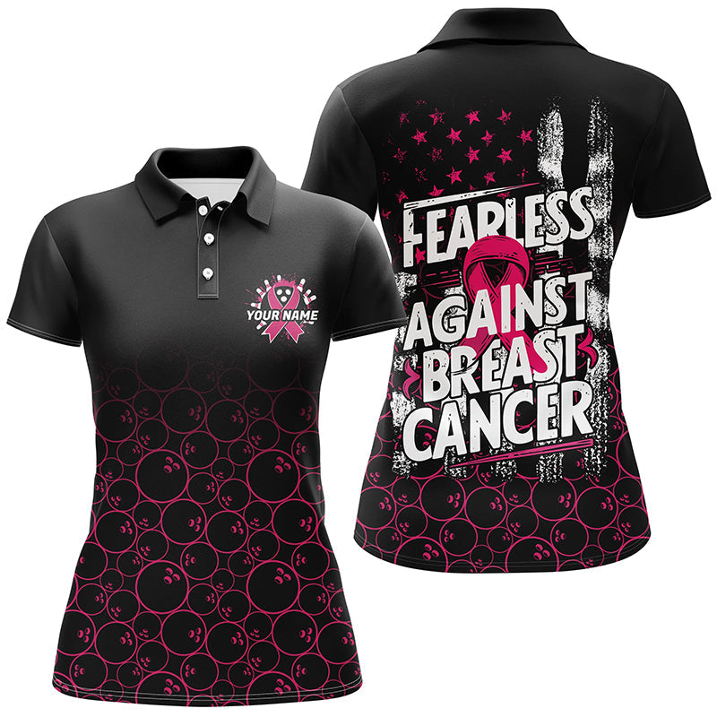 "Fearless Against Breast Cancer" individuelle Bowlinghemden, Brustkrebs-Bewusstseins-Teamtrikot IPHW7010