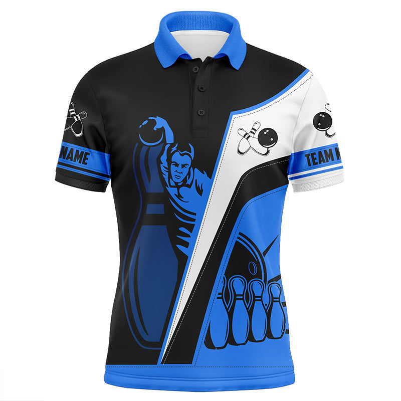 Multicolor Bowling-Poloshirt für Herren, personalisierte Bowlingtrikots, Bowling-Teamtrikots NQS5201